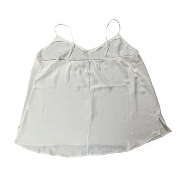 Lane Bryant Lace Trim Satin Cami Women's 16 White Career Academia Layer NWT - Picture 4 of 8